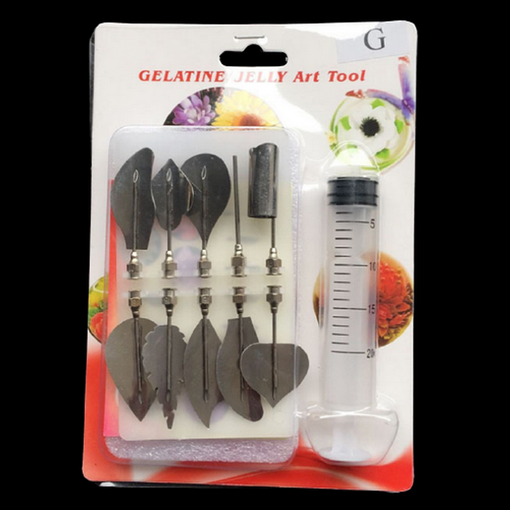 Bộ 10 dụng cụ làm thạch rau câu 3D - Bộ nhập khẩu - Tặng kèm xi lanh – Mã số 1000