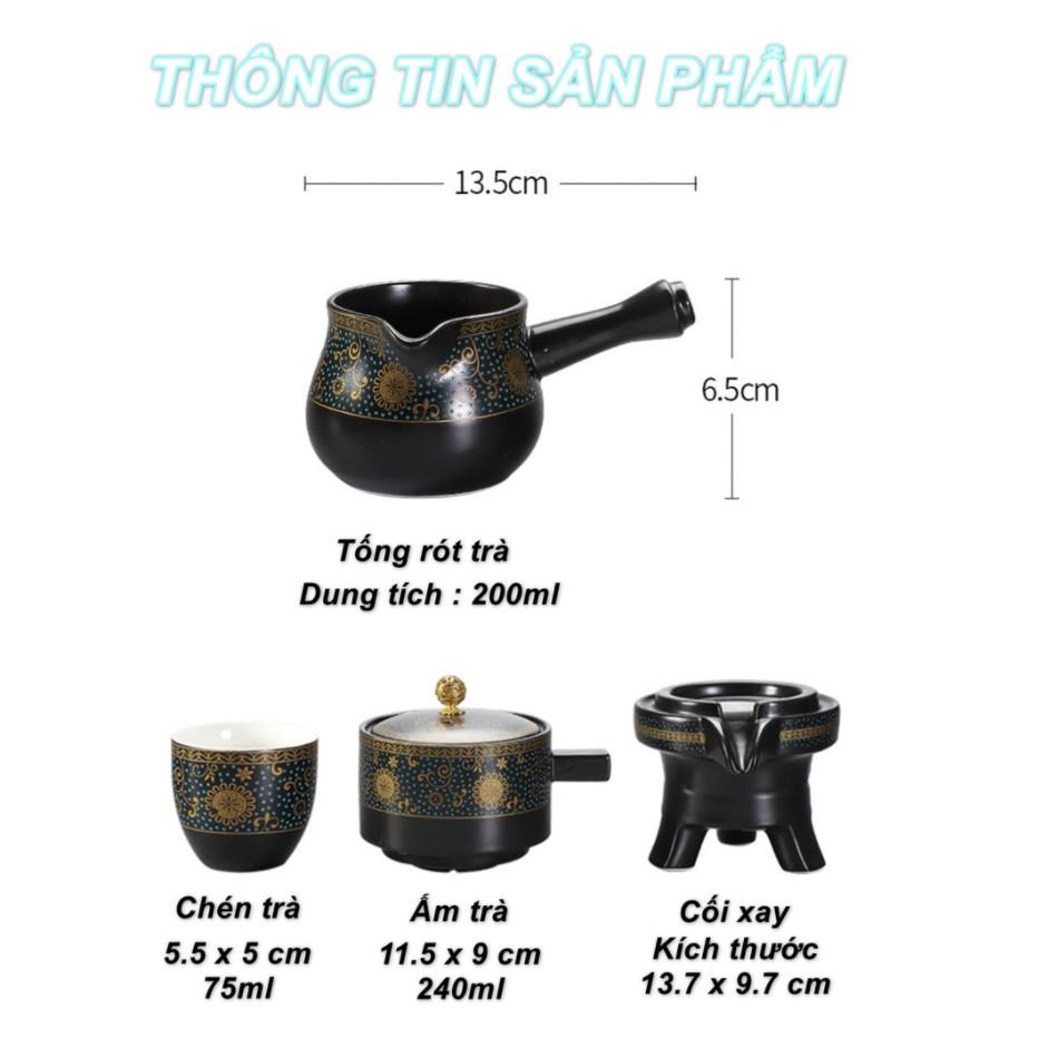 BỘ ẤM TRÀ ĐẠO CỐI XAY ĐỘC ĐÁO ĐÀI BẮC TAIPEI TEA MILL CAO CẤP