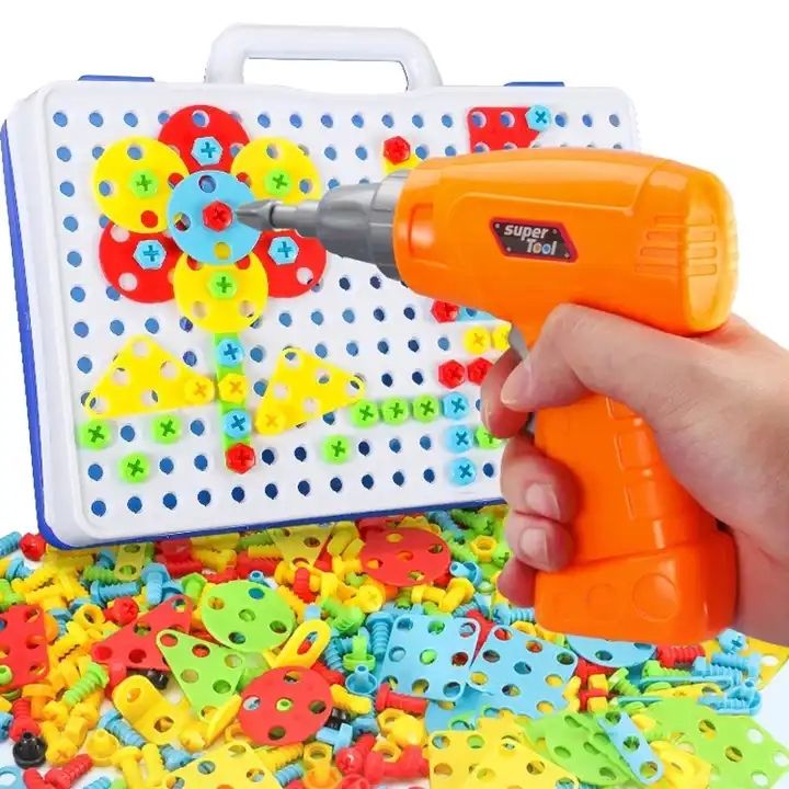 Đồ Chơi Máy Khoan Sáng Tạo Creative Mosaic 608-STEM