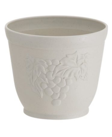 Chậu hoa tròn màu trắng 20cm nội địa Nhật Bản