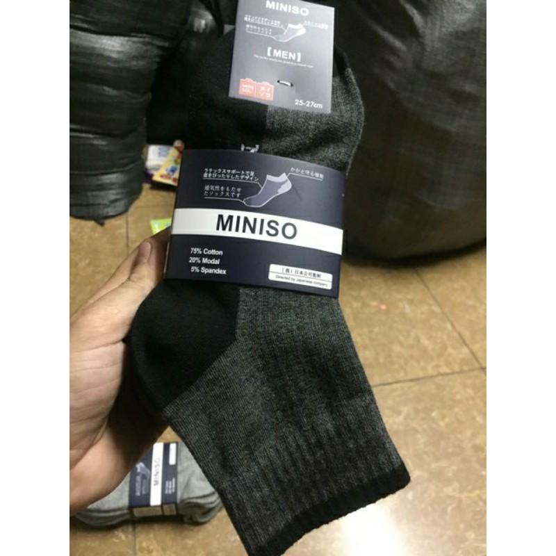 Tất nam Miniso cổ cao( hàng loại 1 đẹp, dầy rặn