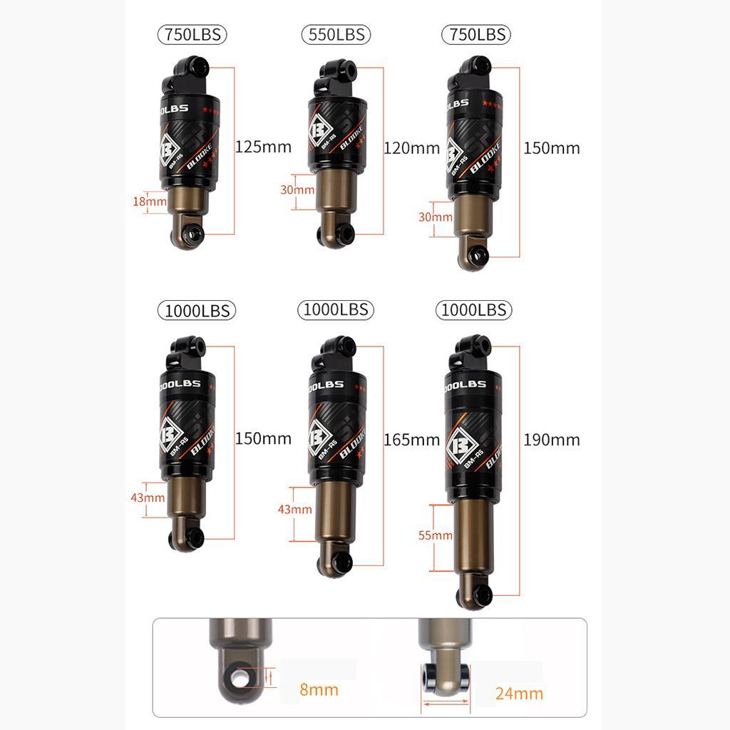 Road Bike Rear Shock Rear Spring Absorber BMX Cycling Parts