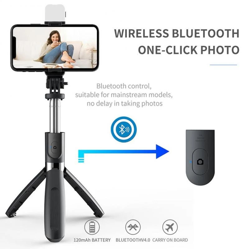 Gậy chụp ảnh selfie ba chân L02s kết nối bluetooth