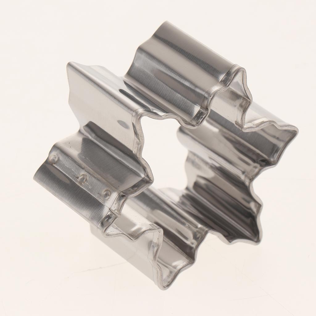 5pcs Cookie Cutter - Fondant Cake / Sugarcraft / Chocolate Decor Mold - DIY Baking Tool - Stainless Steel