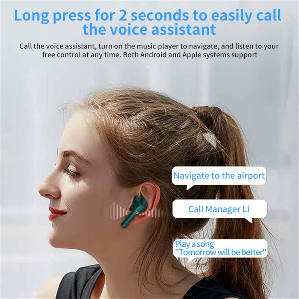 CINCATDY Tai Nghe Gaming True Wireless Earbuds Headphone Bluetooth V5.0 Phiên Bản Nâng Cấp Headset Dock Sạc có Led Báo Pin Kép J5 ANC
