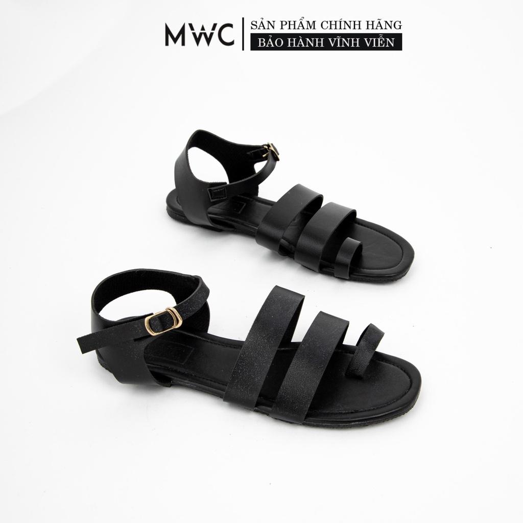 GIÀY SANDAL NỮ THỜI TRANG MWC - GIÀY SANDAL NỮ XỎ NGÓN - GIÀY SANDAL NỮ ĐẾ BỆT QUAI NGANG SIÊU XINH SIÊU HOT NUSD- 2821