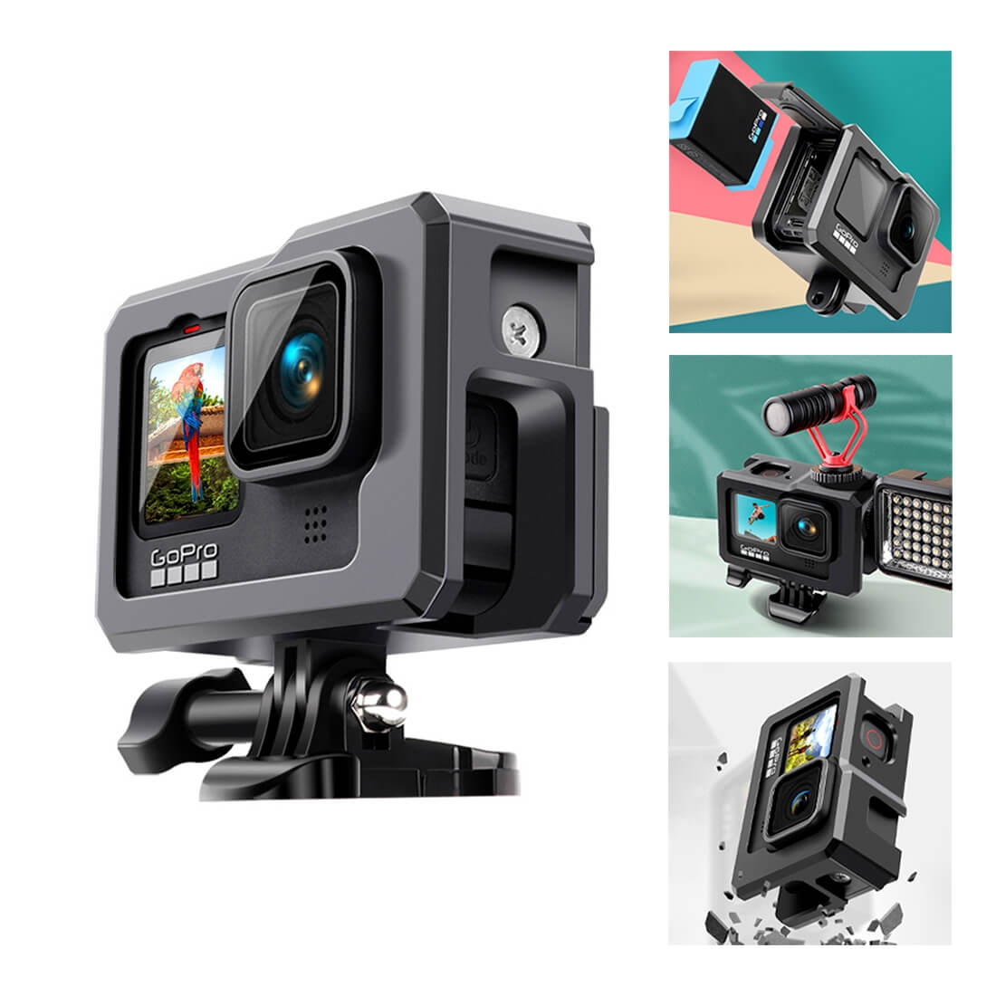 VỎ BẢO VỆ CHO GOPRO 10 / GOPRO 9 NHÔM CNC