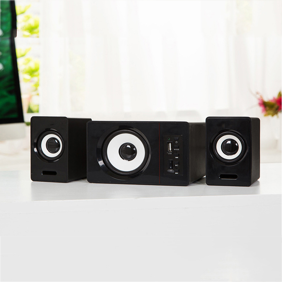 Combo Bộ 3 Loa Vi Tính D-200D Hỗ Trợ Bluetooth USB Thẻ Nhớ Âm Thanh Sống Động Để Bàn Cao Cấp + Tặng Tai Nghe Chụp Tai Dành Cho Game Thủ Cao Cấp