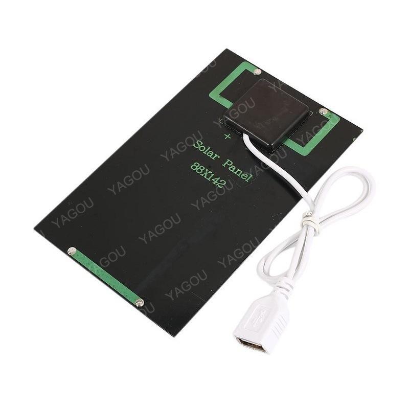 Máy phát điện năng lượng mặt trời di động 20W Bộ sạc pin di động USB 5V DIY cho Power Bank Du lịch ngoài trời Cắm trại Ánh sáng mặt trời 10W 8W 3W 2W Màu sắc: 300x145x3MM 20W