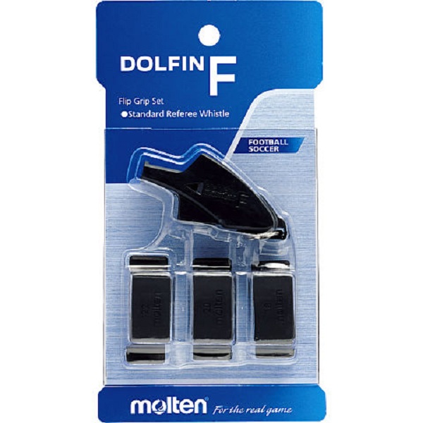 Còi trọng tài bóng đá Molten Dolfin F kẹp tay