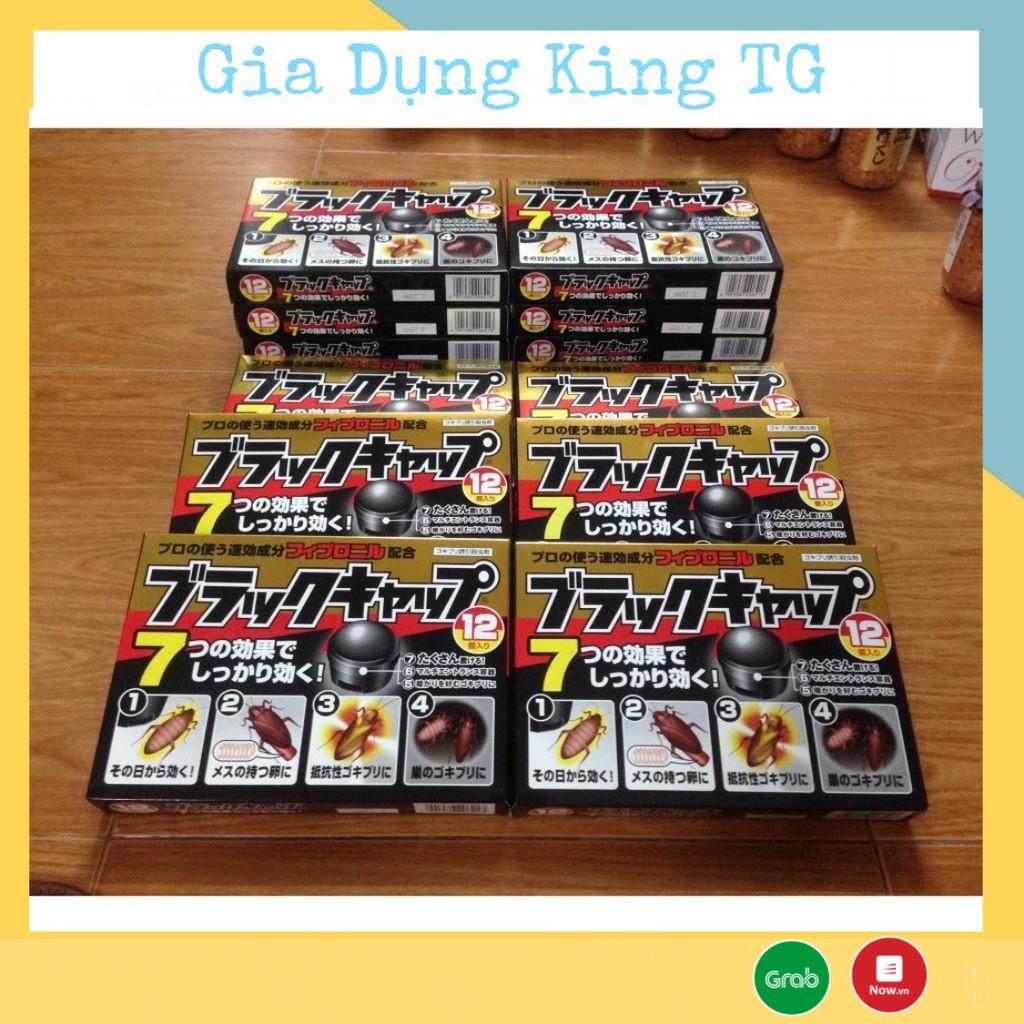 Dụng Cụ diệt gián gây hại Hộp 12 viên diệt dán diệt gián Nhật - King