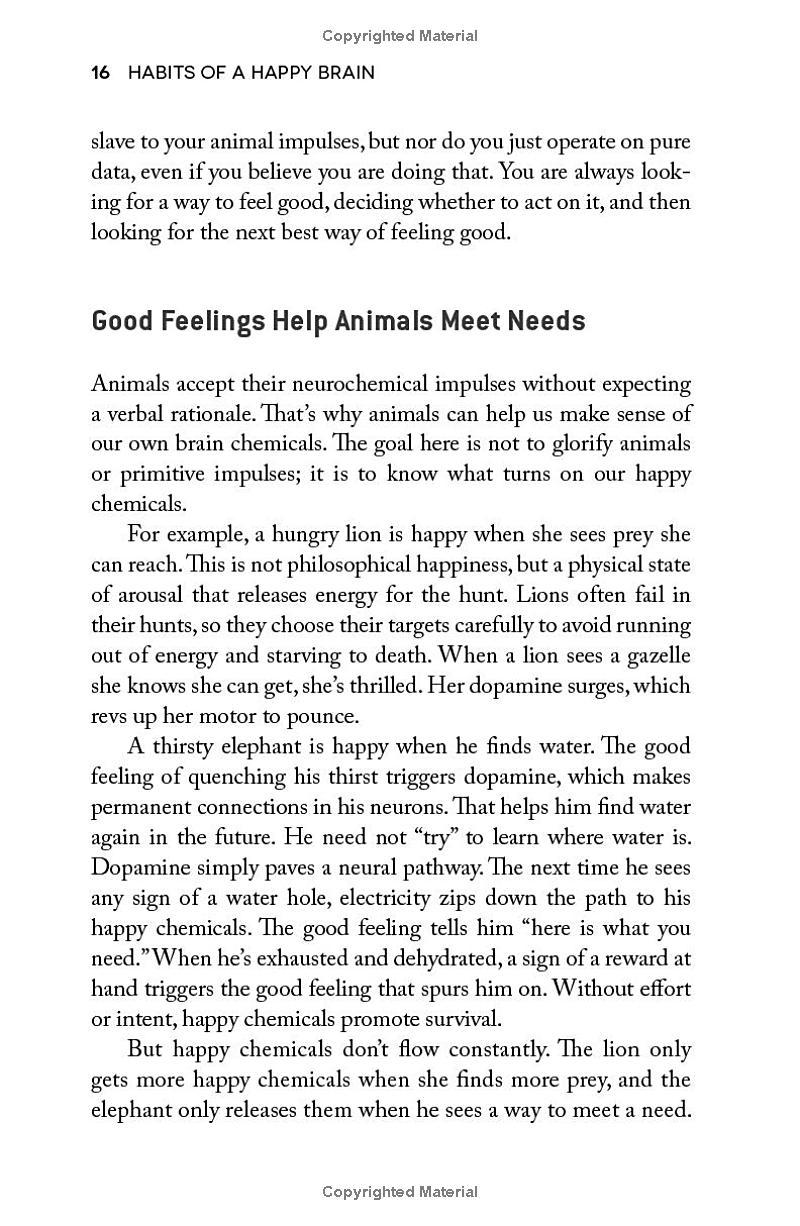 Sách ngoại văn: Habits Of A Happy Brain - Retrain Your Brain To Boost Your Serotonin, Dopamine, Oxytocin And Endorphin Levels