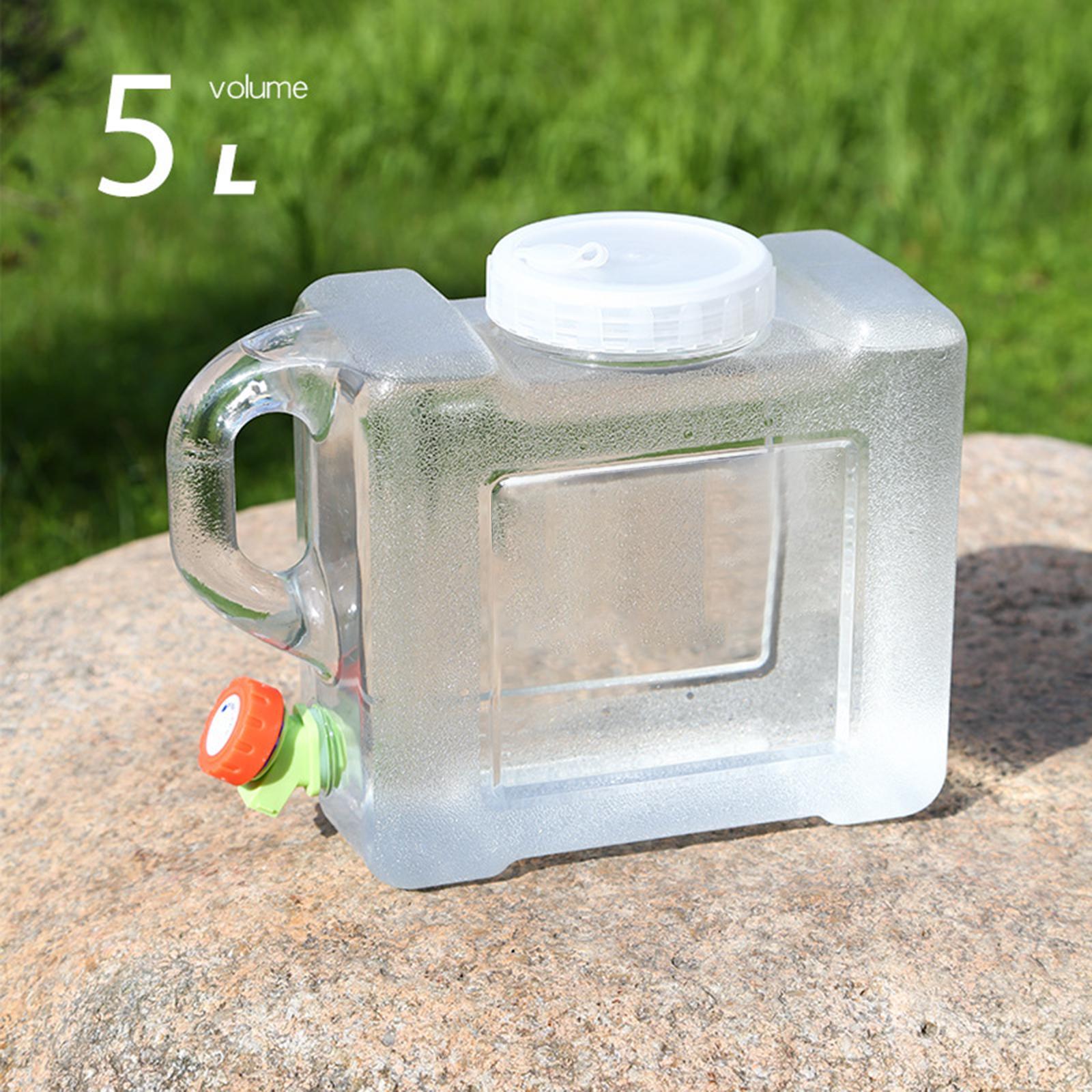 5L Transparent Portable water Storage Barrel Water Tank Container