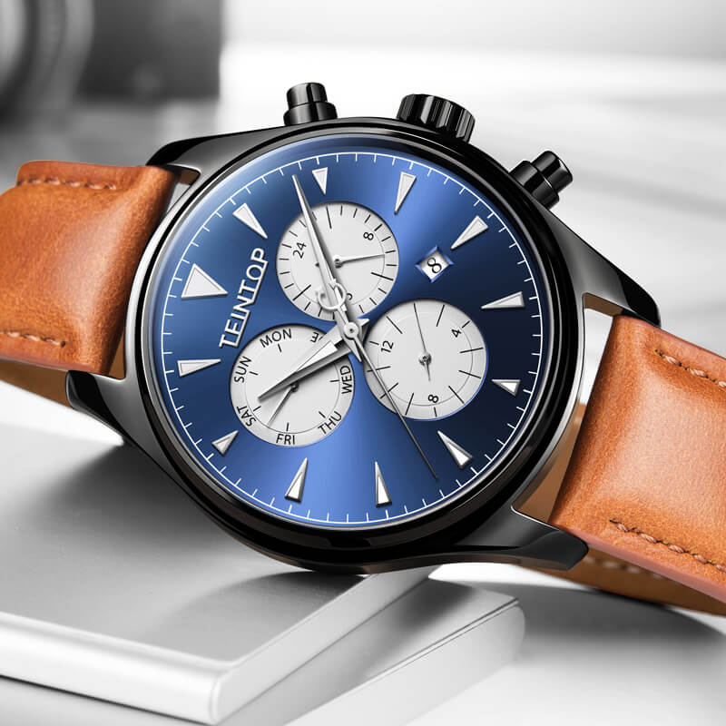 Đồng hồ nam chính hãng Teintop T7837-1 Fullbox, Kính sapphire ,chống xước,chống nước,dây da xịn ,thép không gỉ 316L, máy cơ , Mới 100%,Bảo hành 12 tháng,thiết kế đơn giản,sang trọng và lịch lãm