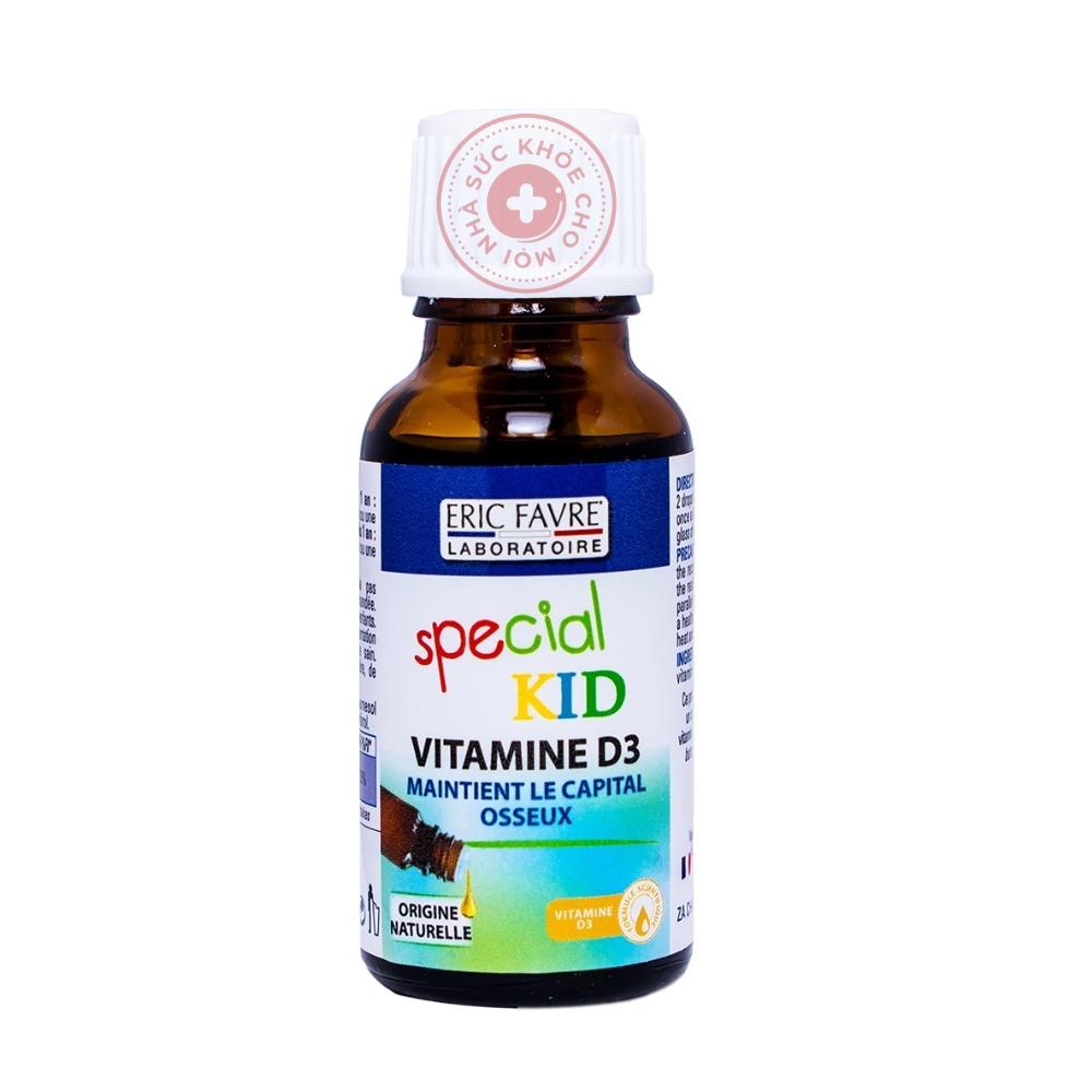 Special Kid Vitamin D3. Tinh dầu hỗ trợ hấp thu canxi giảm còi xương chậm mọc răng cho bé