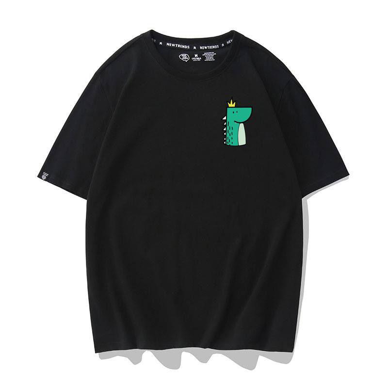 Áo Thun Nữ Tay Ngắn Hình Icon Khủng Long Nhiều Màu - Unisex - Cotton - Mã AT019