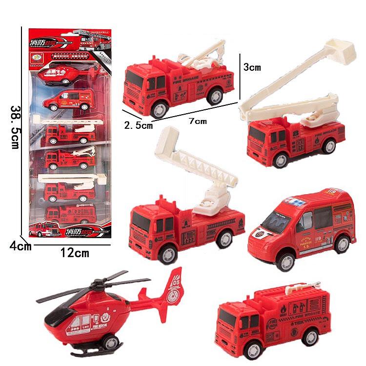 Bộ 6 xe cứu hoả siêu ngầu cực đẹp dành cho bé