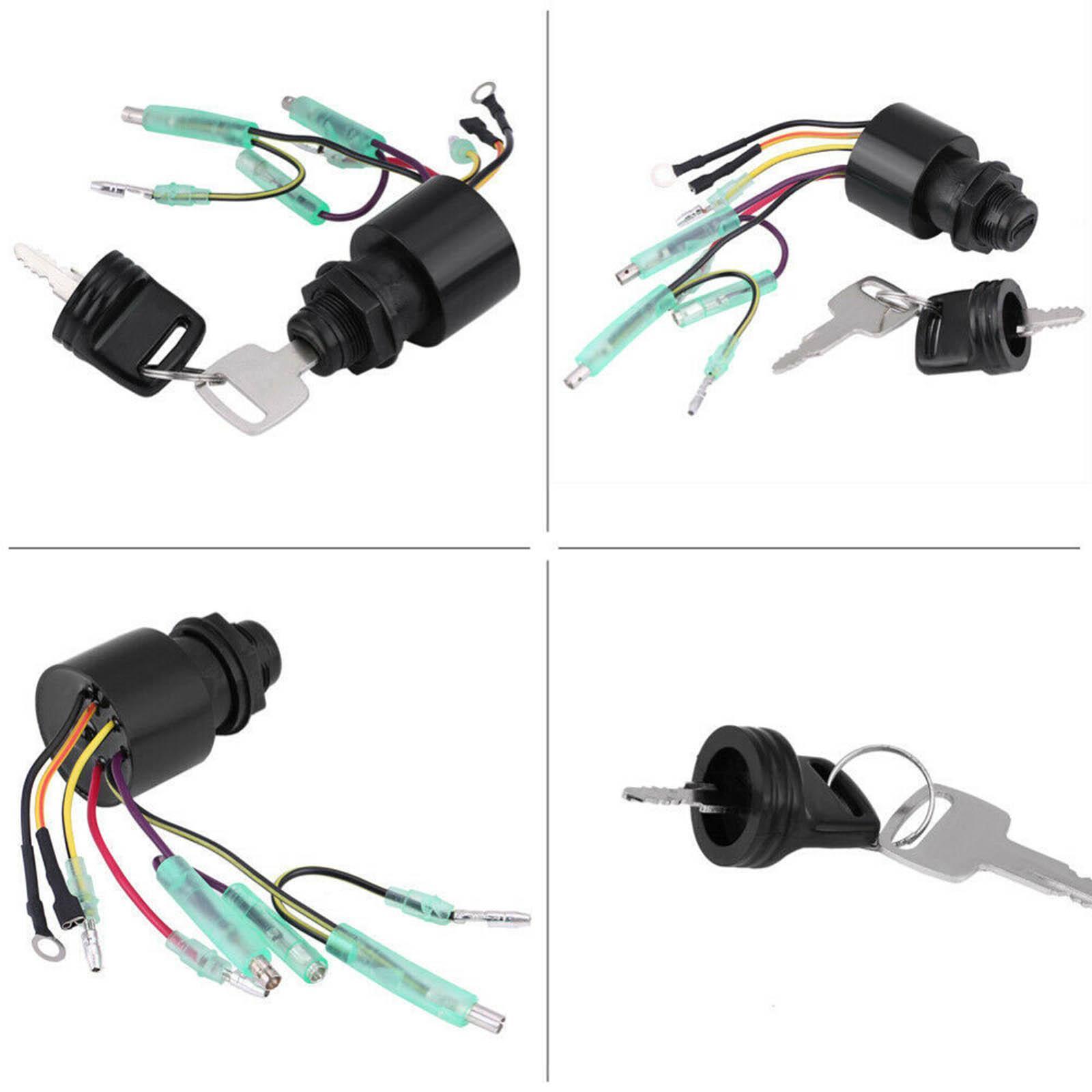 Ignition Key Switch Boat Part Fit for Mercury Outboard Motors Remote Control Box