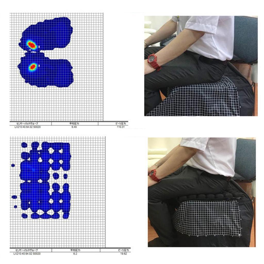 Non-slip Inflatable Air Motorcycle Seat Cushion with Fixing Straps for HONDA