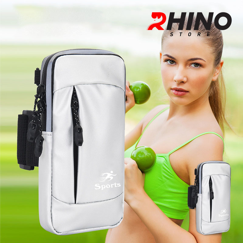 Túi đựng Điện Thoại tới 6.8 Inch Đeo tay chạy bộ, Tập thể dục Rhino B122 Kháng nước, có thể cắm tai nghe