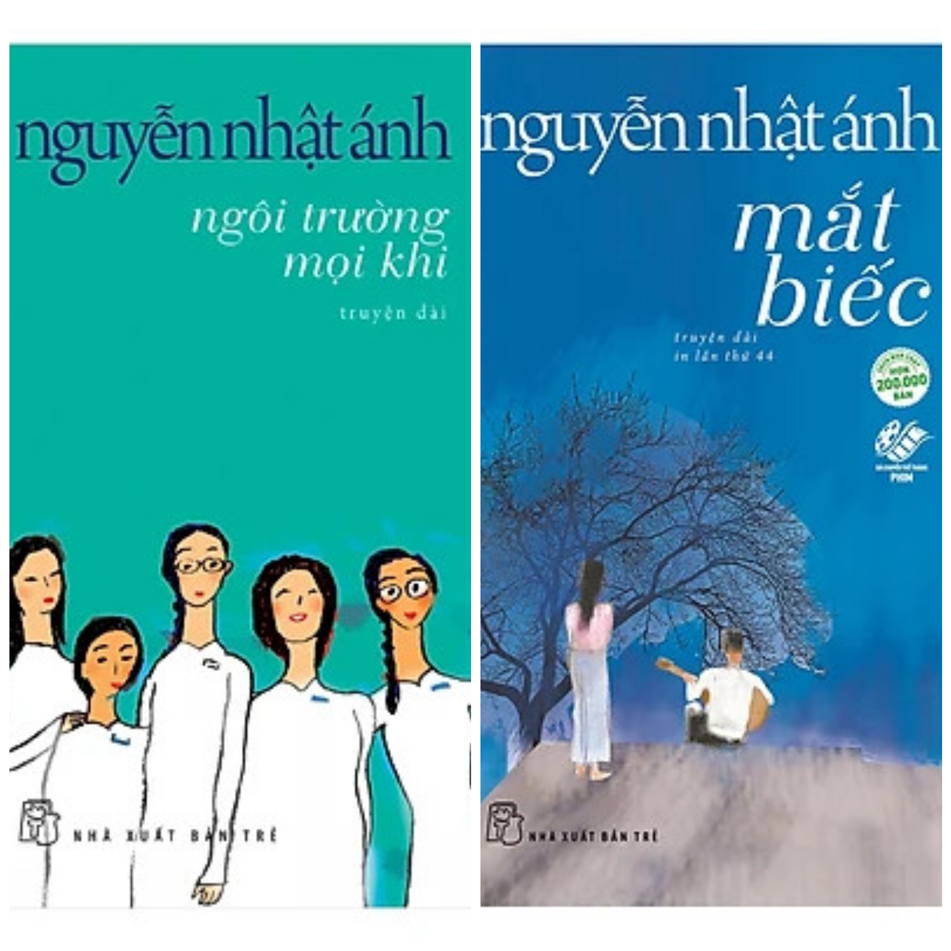Combo 2 cuốn Nguyễn Nhật Ánh: Mắt Biếc + Ngôi Trường Mọi Khi