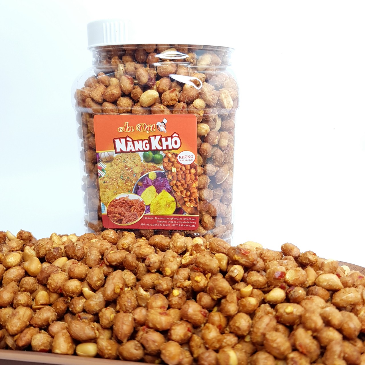 Đậu phộng cháy tỏi thương hiệu Nàng Khô - 500Gr