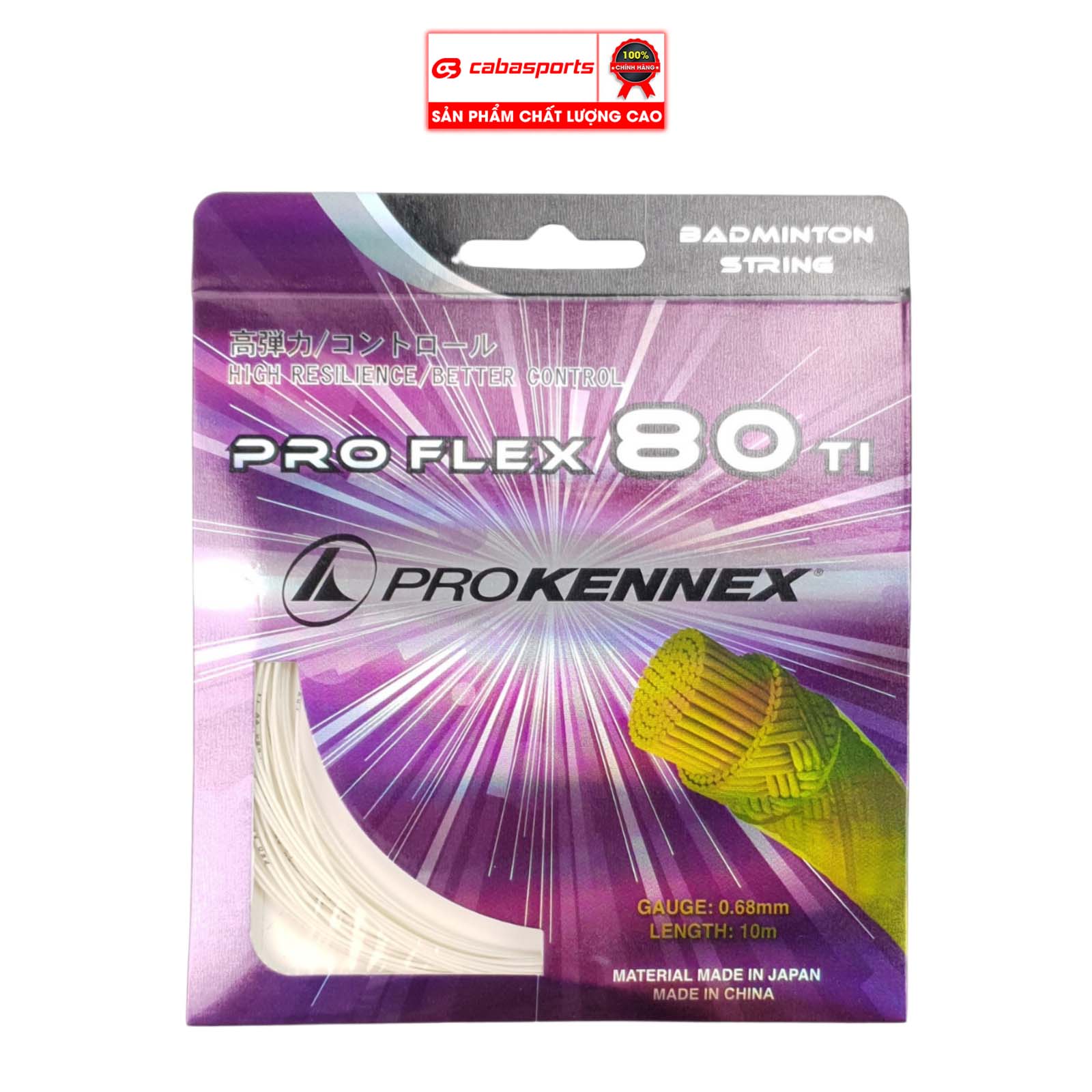 Dây cước cầu lông Prokennex PRO FLEX 80TI siêu bền đẹp (MÀU NGẪU NHIÊN)