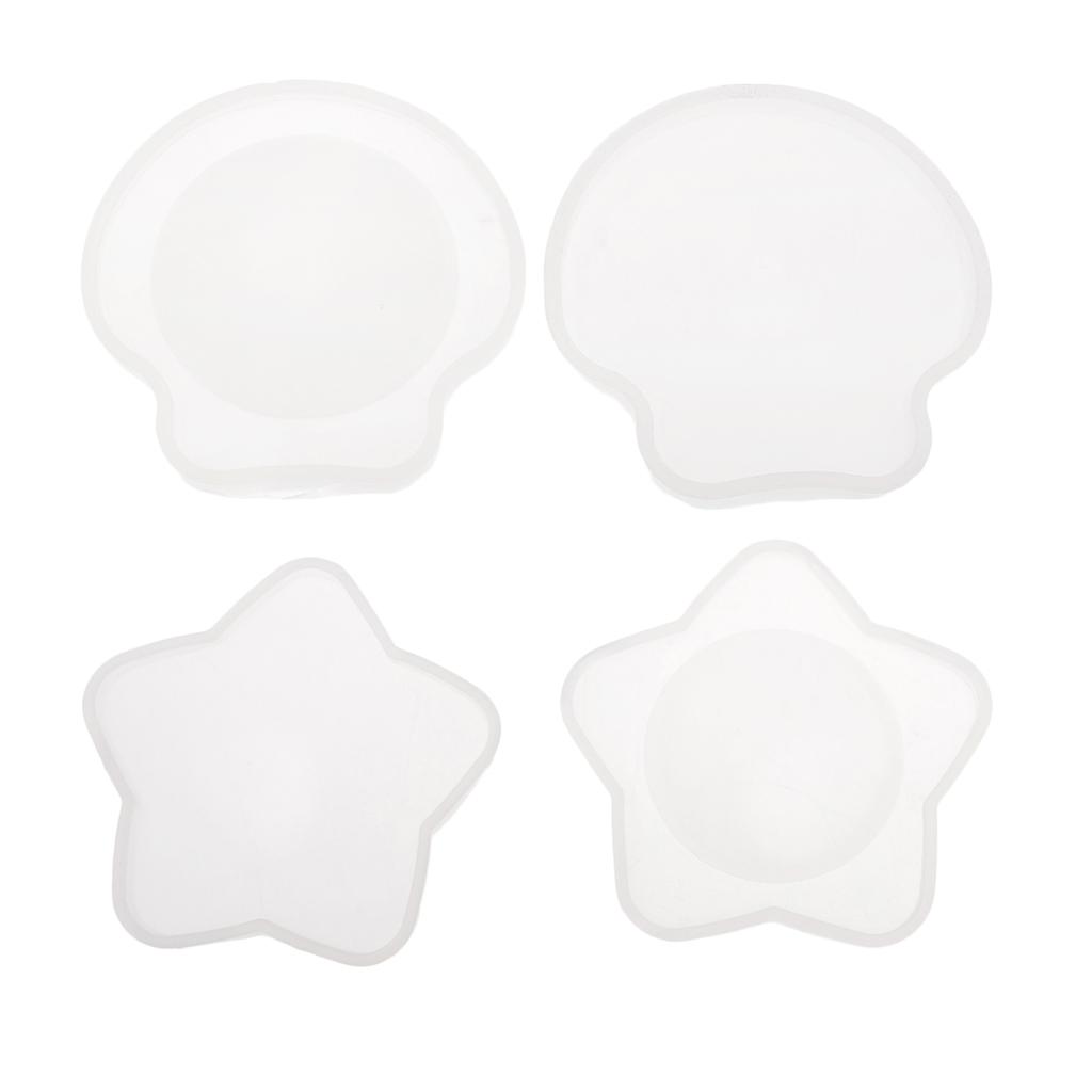 Silicone Mold Make Up Mirror Moulds Crafts DIY Mould Tools 8.5x1cm Star