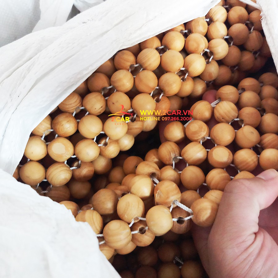 Đệm hạt gỗ dành cho xe ô tô, lót ghế gỗ cây thông