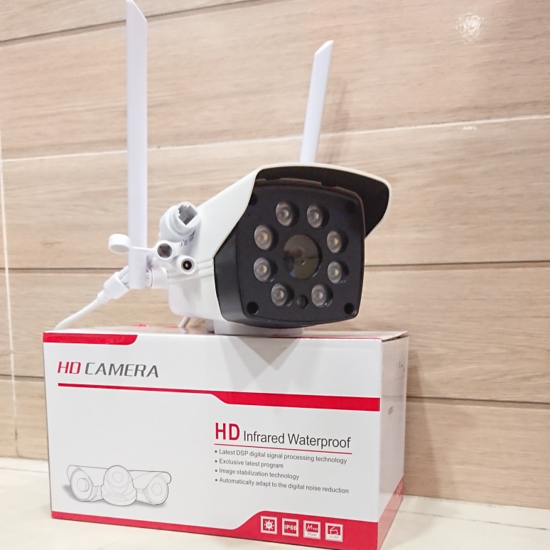 CAMERA WIFI YOOSEE NGOÀI TRỜI 888R 2 RÂU 8 LED - HÀNG NHẬP KHẨU