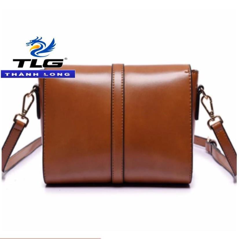 Túi đeo chéo thời trang phong cách Thành Long TLG 208094 1( Nâu nhạt )Tặng túi đựng mỹ phẩm tiện lợi