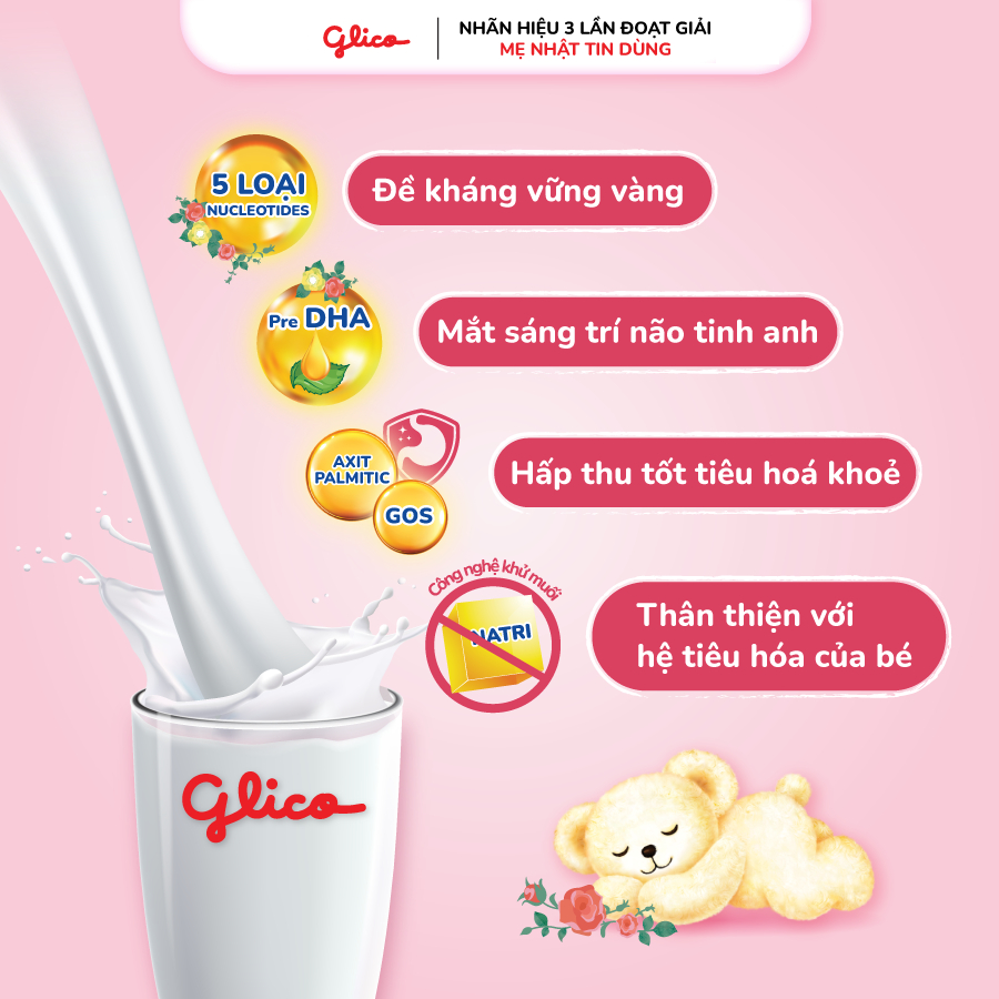 Sữa Bột Glico Icreo Balance Milk 0M 800g/Lon Cho Bé 0-12 tháng