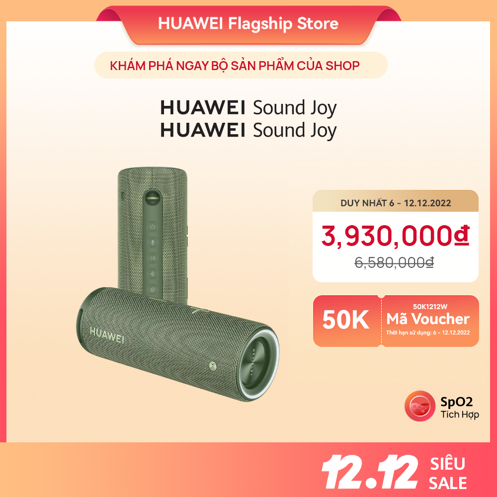 Bộ Sản Phẩm (Loa di động HUAWEI Sound Joy + Loa di động HUAWEI Sound Joy) | Hàng Chính Hãng - Đen đá núi