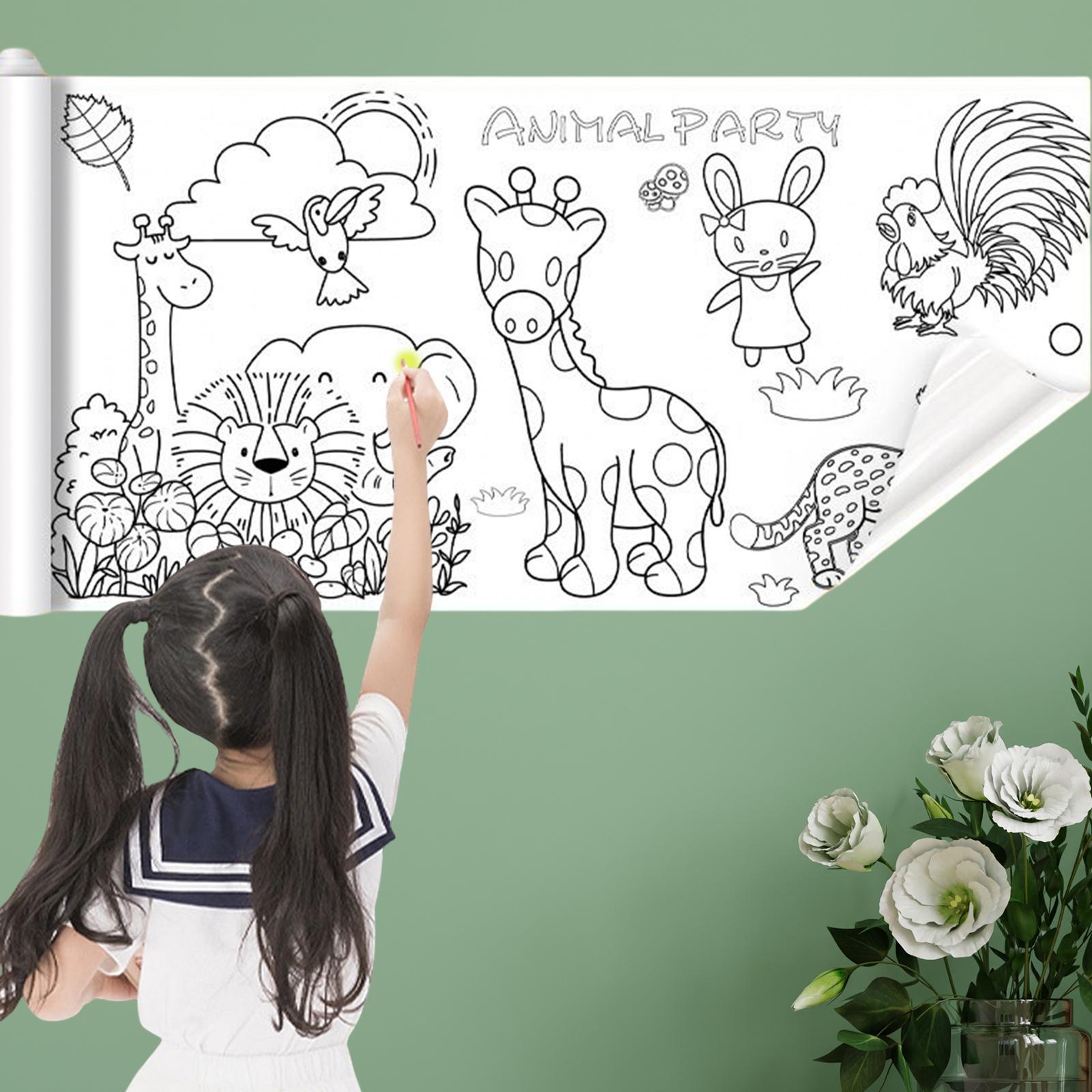 Portable Children Drawing Roll  Poster Student Children