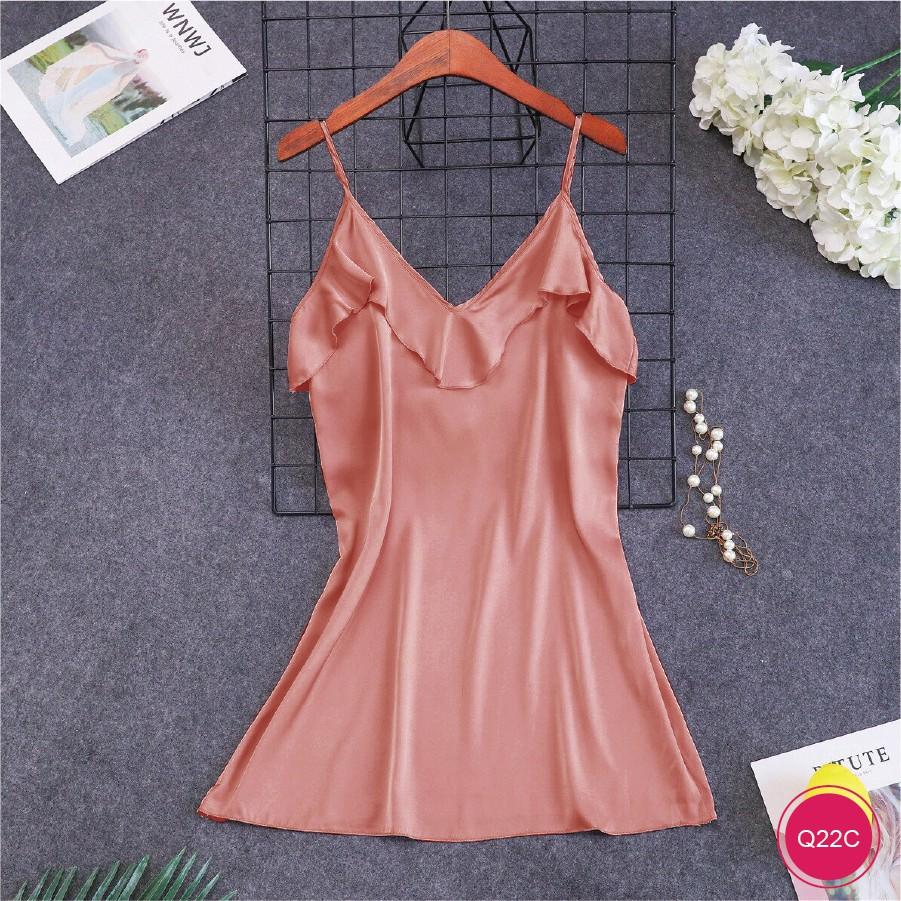 Đầm ngủ cao cấp chất lụa satin Q22