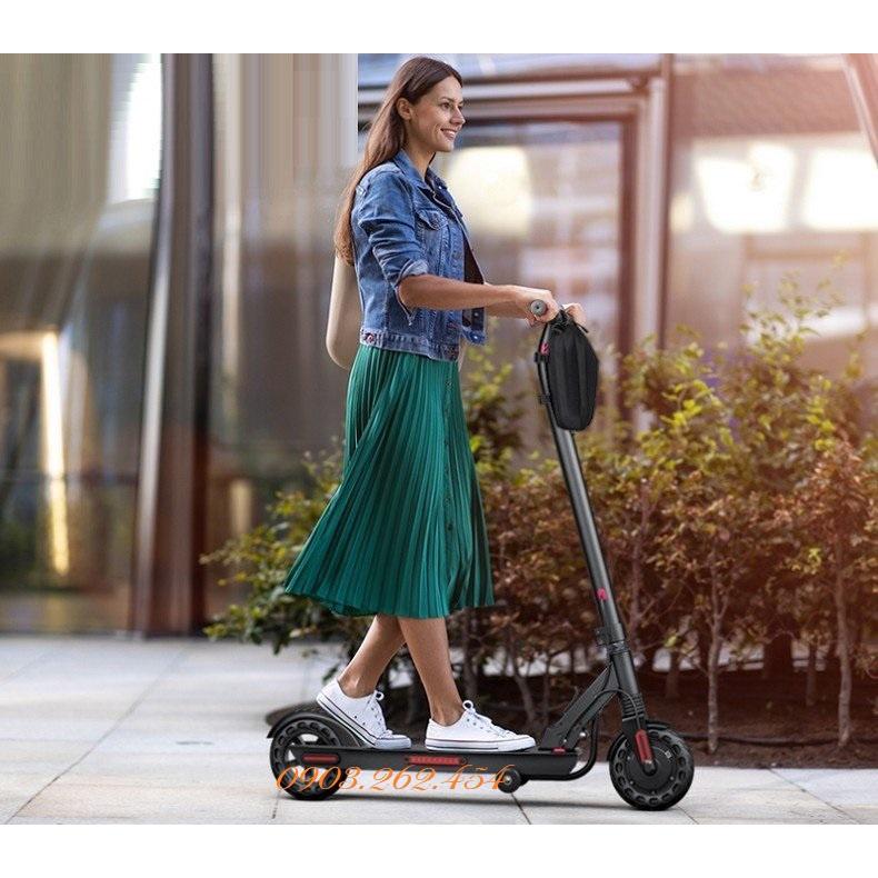 Xe scooter điện BREMER gấp gọn, pin 36v, sạc nhanh 2A, phanh điện tử, lốp đặc tổ ong độc quyền, giảm sóc nâng cấp