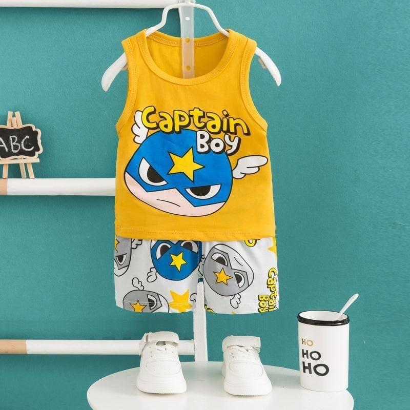Bộ ba lỗ cotton cao cấp cho bé trai bé gái