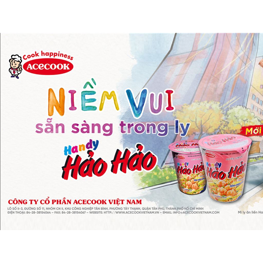 Mì ly Hảo Hảo vị tôm chua cay ly 65g