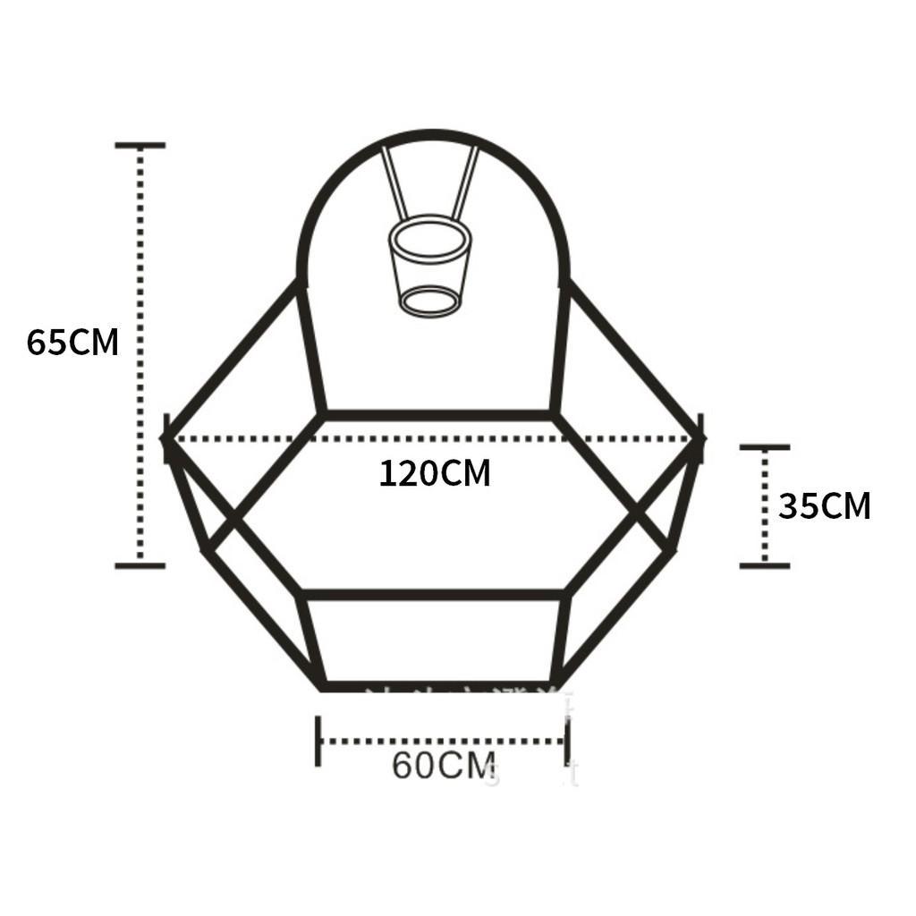 Lều Bóng - Nhà Bóng Chấm Bi Hình Lục Giác Cỡ 1.2M Cho Bé Vui Chơi Vận Động - Giao Hàng Toàn Quốc