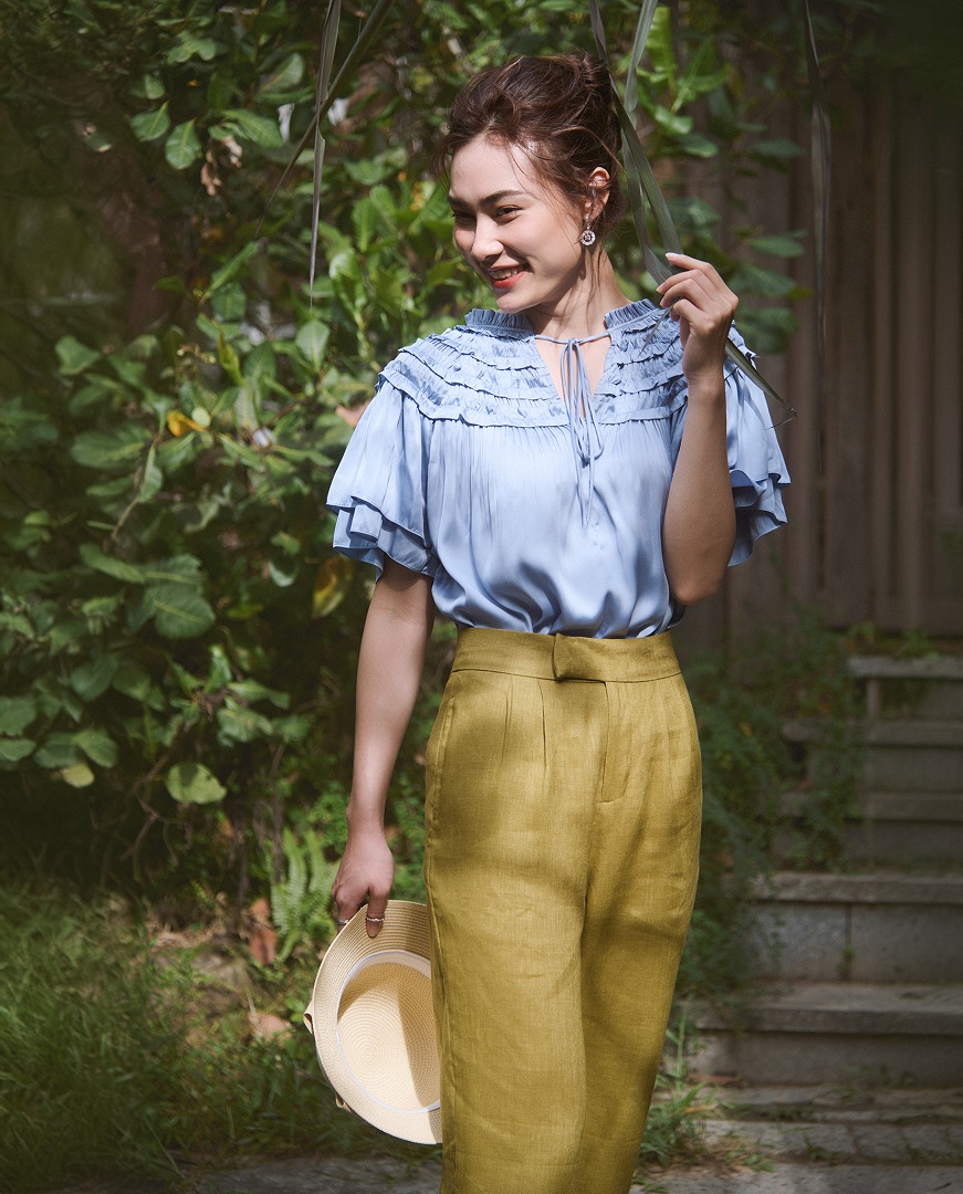 Quần Baggy Linen Thanh Tài PAN071 thời trang thiết kế Hity