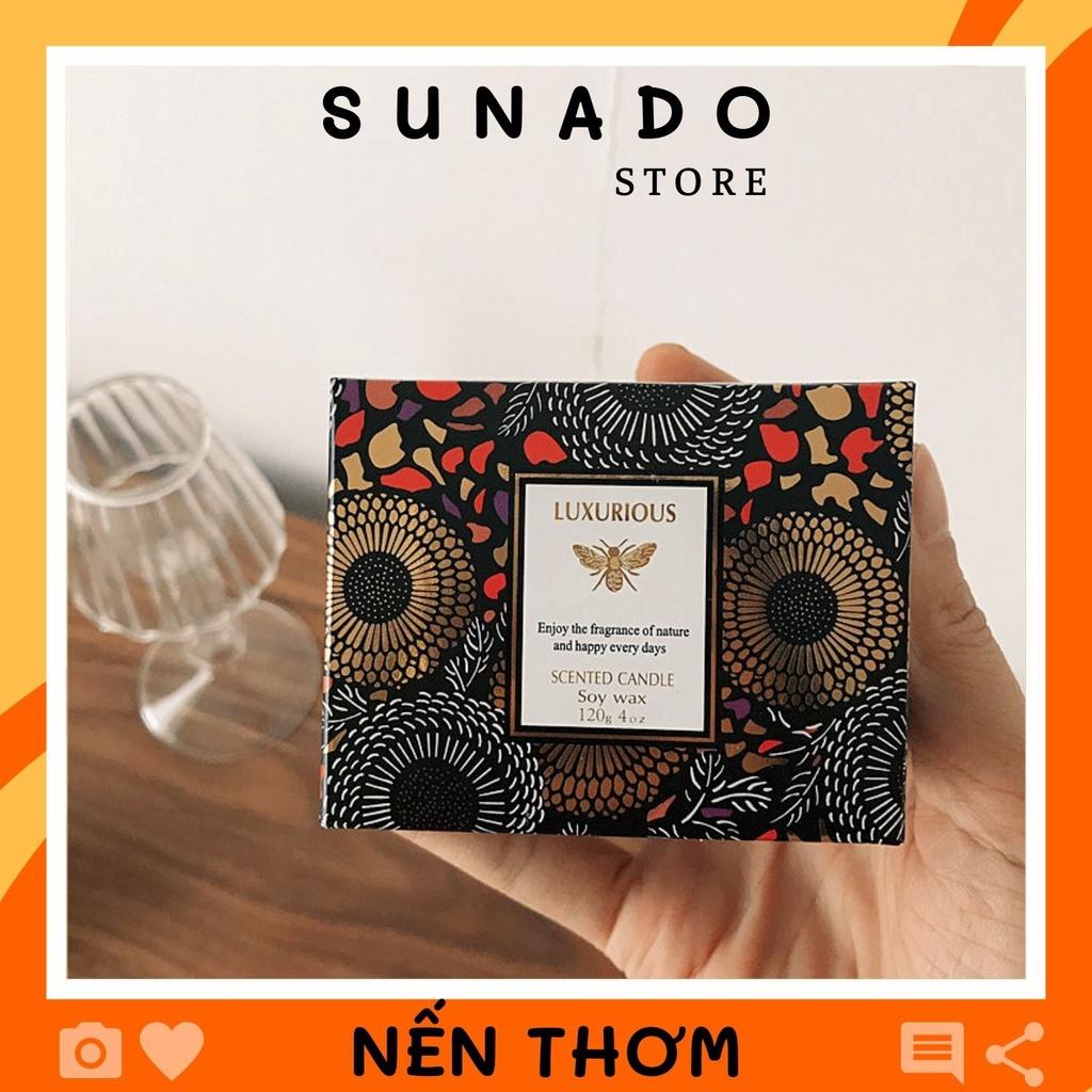 Hình ảnh Nến thơm LUXURIOUS trang trí decor hương thơm thư giãn không chứa tạp chất SUNADO STORE