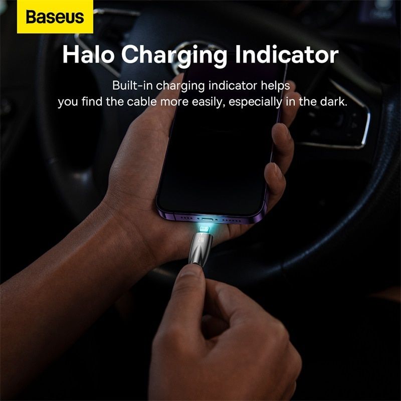 Cáp Sạc Nhanh Cho iPhone Baseus Glimmer Series Fast Charging Data Cable USB to Light-ning 2.4A CADH- Hàng chính hãng