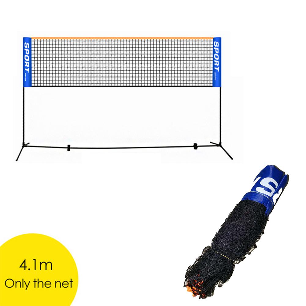 Mạng lưới cầu lông di động dễ dàng thiết lập bóng chuyền cho quần vợt đào tạo bóng tennis trong nhà thể thao ngoài trời cầu lông tennis net Color: 5.1m