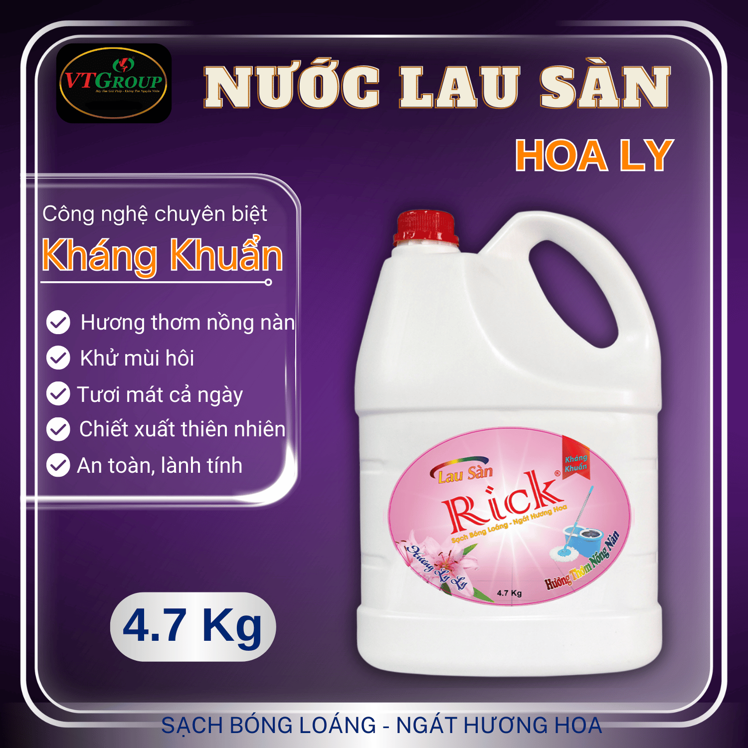 Nước lau sàn Rick 4.7kg