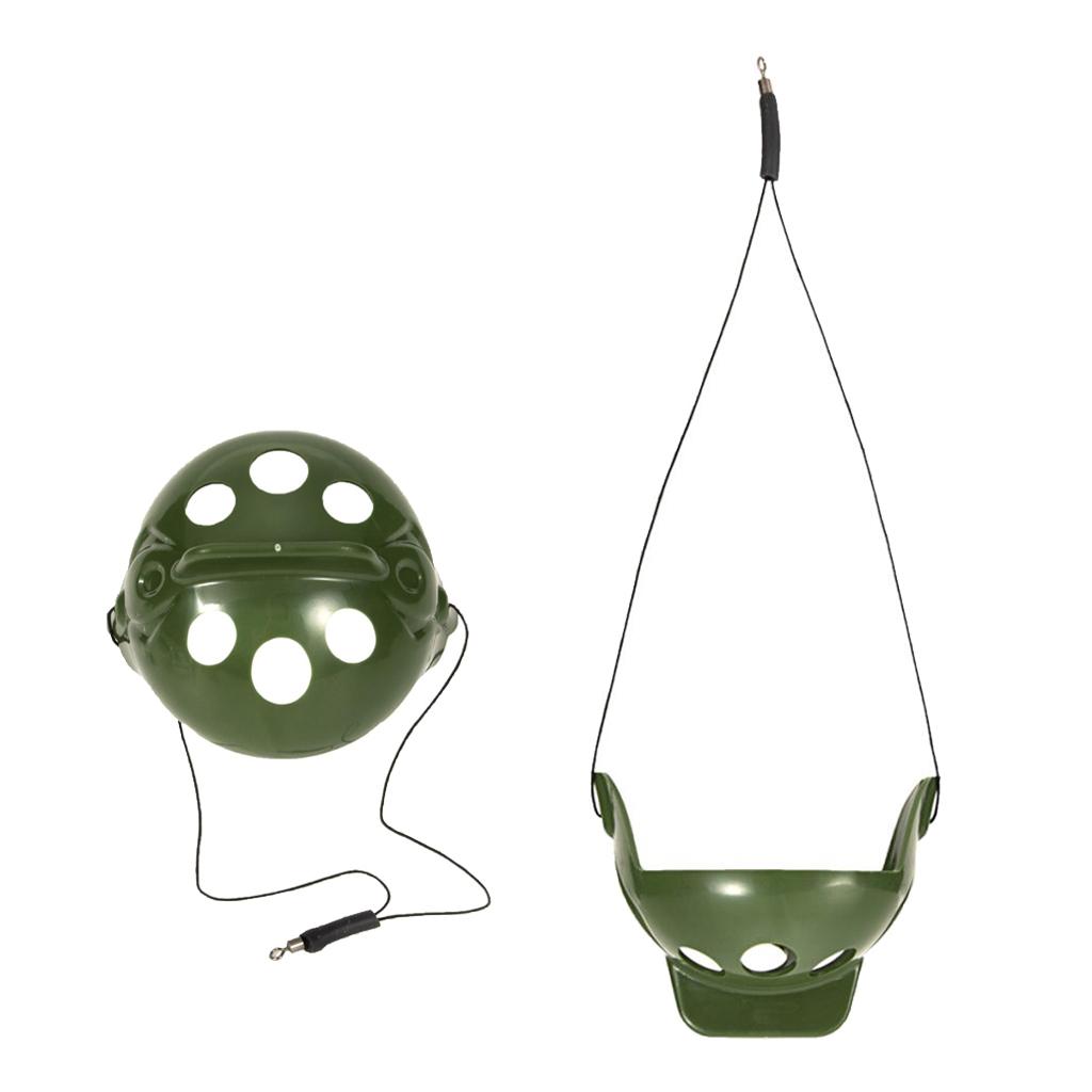 2 Pack Carp Fishing Feeder Bait Cage Fishing Trap Basket Feeder Holder