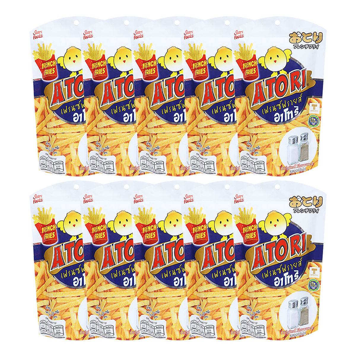 Lốc 13 Gói Snack Bắp Kiểu Pháp Vị Truyền Thống Atori 25g