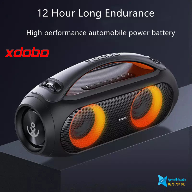 Loa Xdobo Vibe plus siêu trầm 80W chống nước Bluetooth 5.0 hàng chính hãng