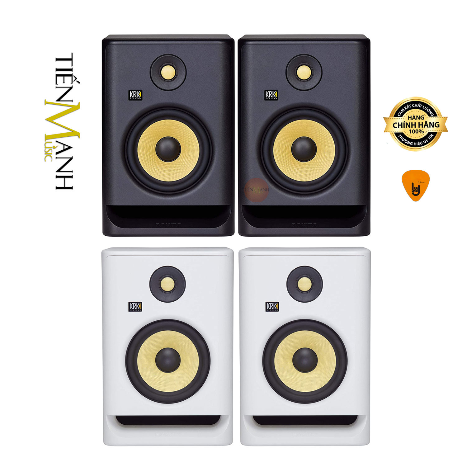 Loa Kiểm Âm KRK Rokit RP7G4 Powered 7 RP7 G4 Studio Monitor Speaker Nghe Nhạc 7G4 Hàng Chính Hãng - Kèm Móng Gẩy DreamMaker