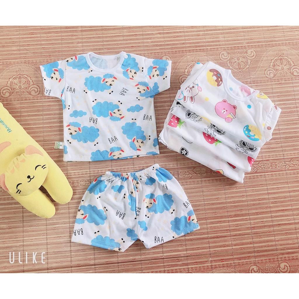 Combo 10 bộ đồ cotton cho bé -COMBO sơ sinh