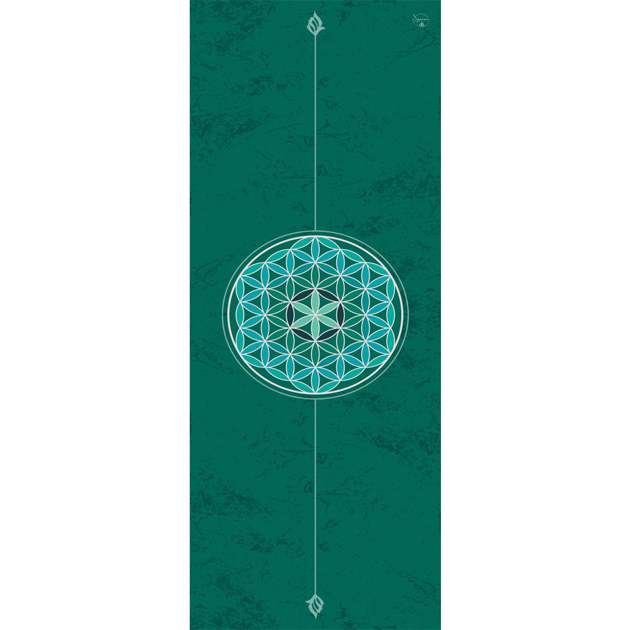 Thảm tập yoga chính hãng Yvonne, Wheel of Life, (TẶNG KÈM 3 PHẦN QUÀ) dày 6mm bề mặt nhám, siêu bám, chống trơn trượt, ưa mồ hôi,
